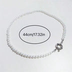 Zarte handwerkliche Perlen Halskette