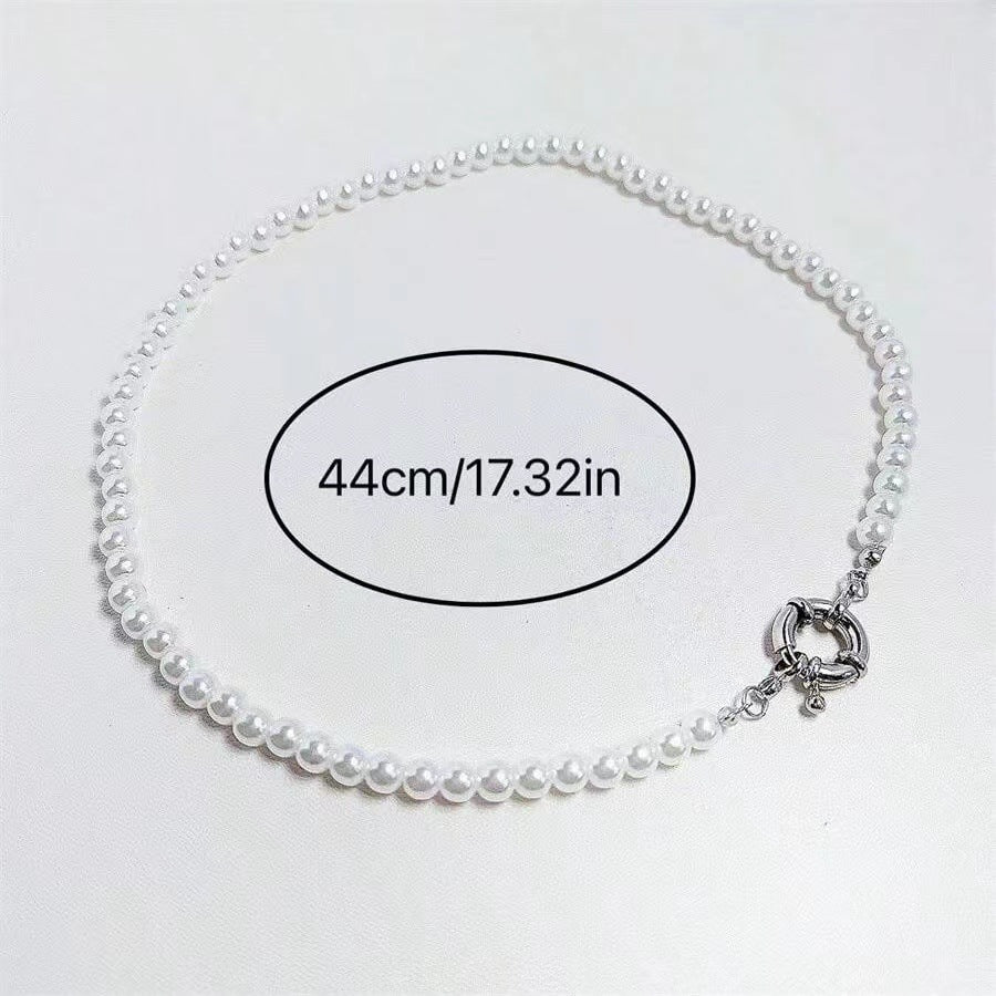 Zarte handwerkliche Perlen Halskette