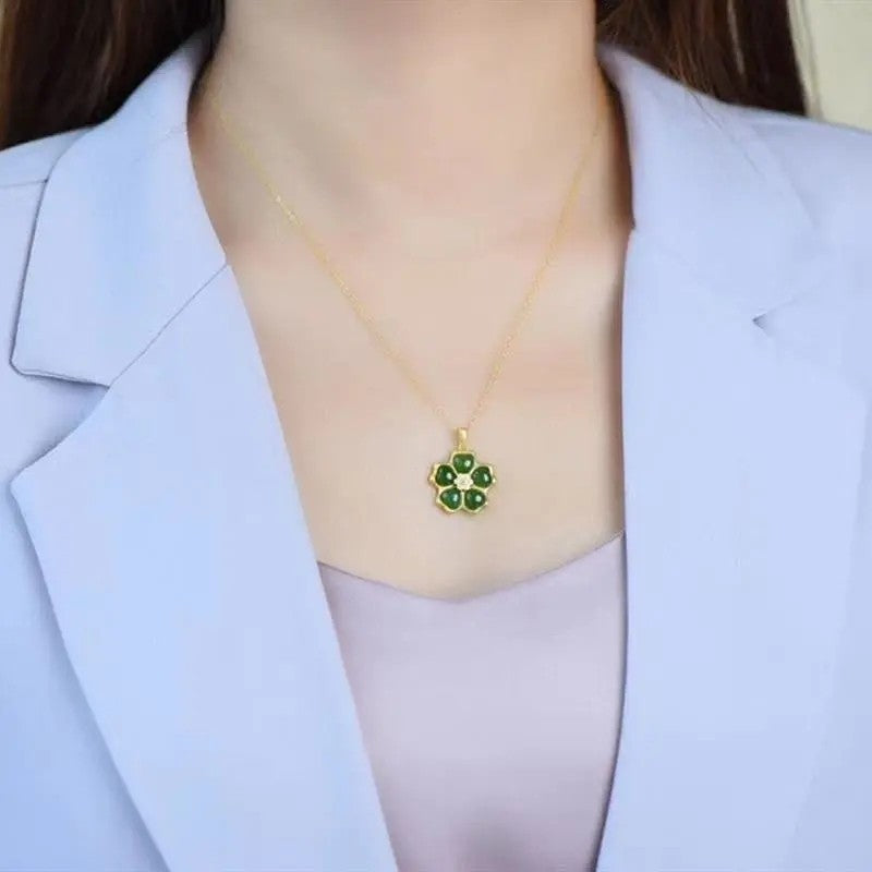 Zarte handwerkliche Gold Halskette