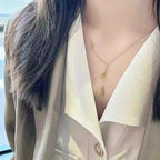 Zarte handwerkliche Gold Halskette