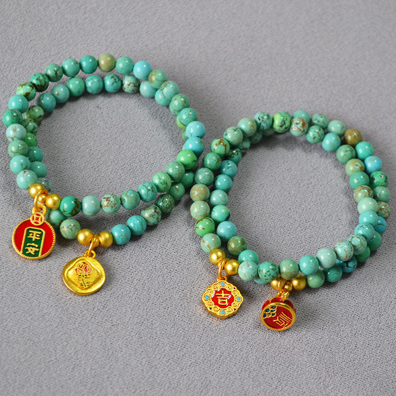 Handgefertigte Vintage Gold Armband