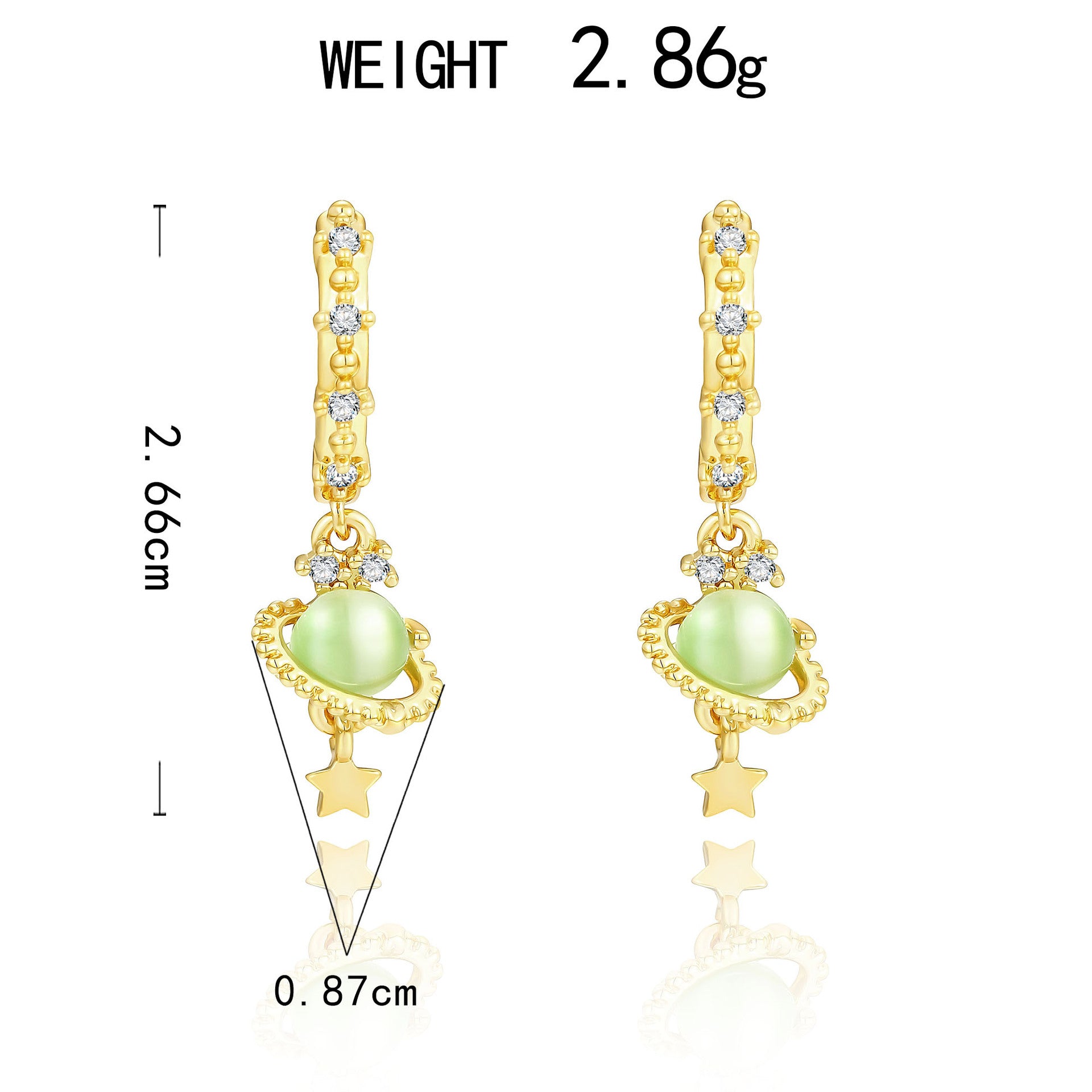 Atemberaubende Ohrring für den Alltag