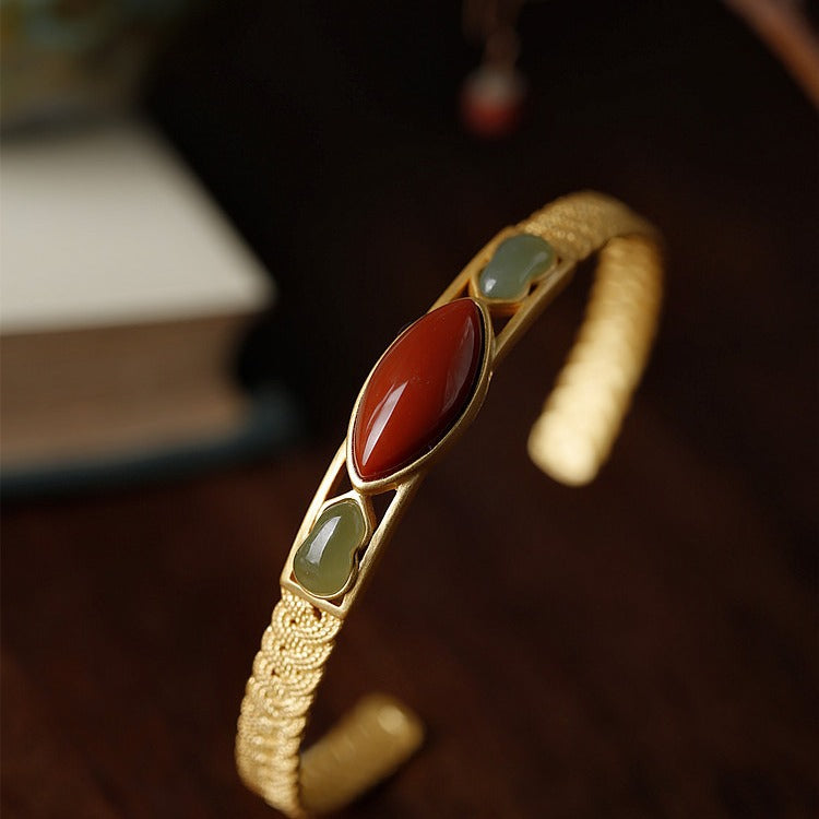 Zarte handwerkliche Gold Armband