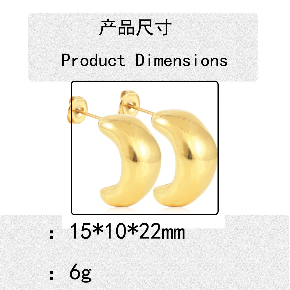 Charmante Gold Ohrring für jeden Anlass