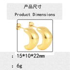 Charmante Gold Ohrring für jeden Anlass
