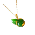 Zarte handwerkliche Gold Halskette