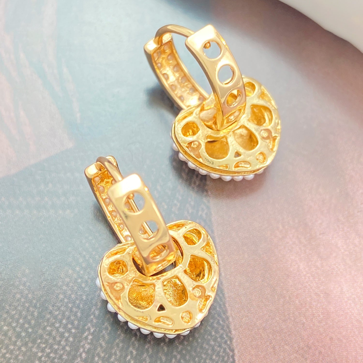 Handgefertigte Vintage Perlen Ohrring