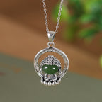 Zarte handwerkliche Silber Halskette