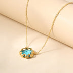 Zarte handwerkliche Gold Halskette