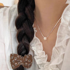 Handgefertigte Vintage Perlen Halskette