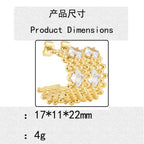 Schöne Gold Ohrring mit einzigartigem Stil