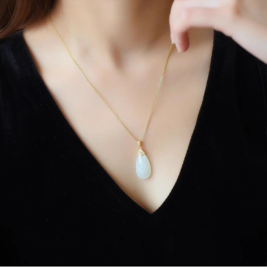 Zarte handwerkliche Gold Halskette