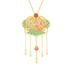 Zarte handwerkliche Silber Halskette