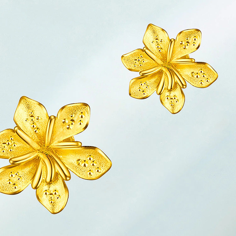 Atemberaubende Gold Ohrring für den Alltag