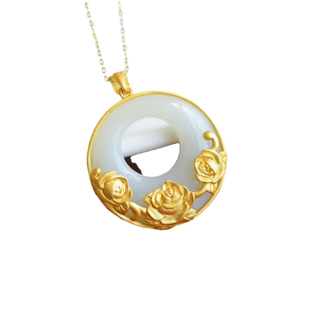 Schöne Silber Halskette mit einzigartigem Stil