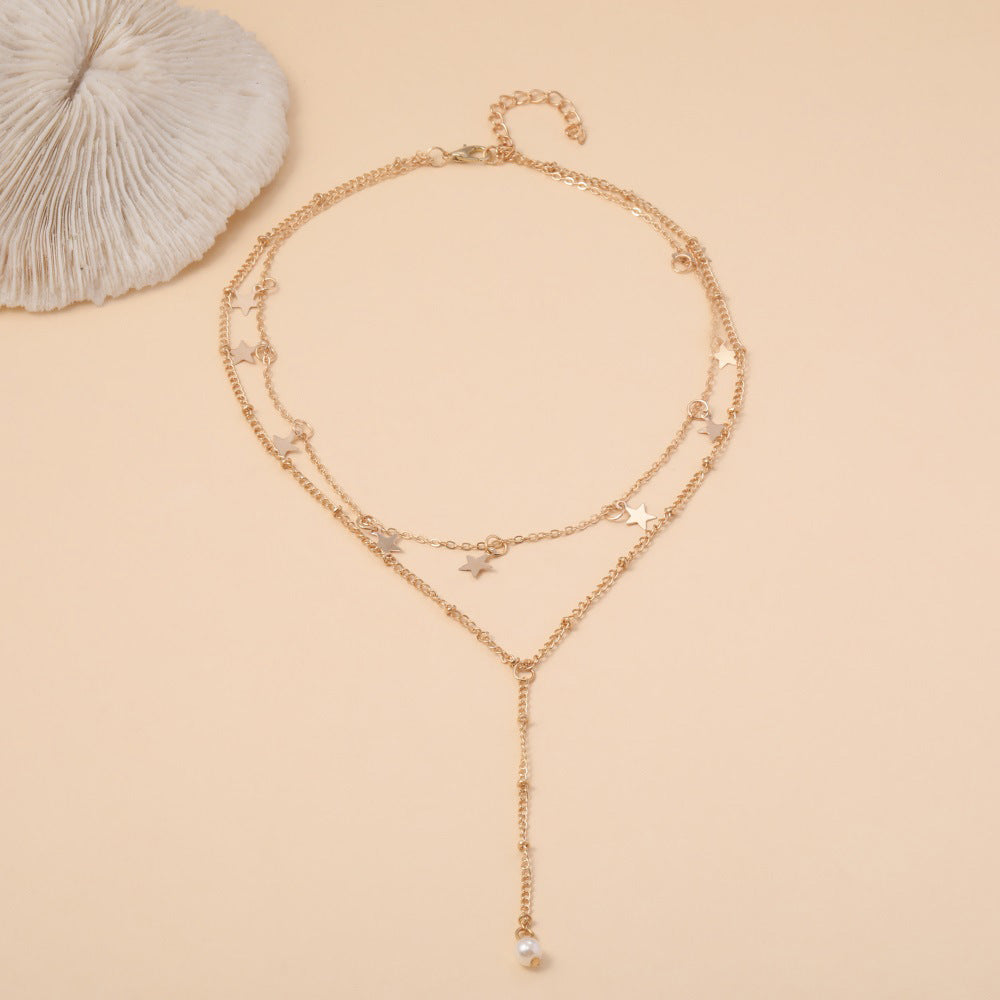 Zarte handwerkliche Halskette