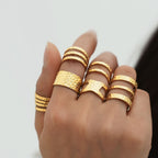 Atemberaubende Gold Ring für den Alltag