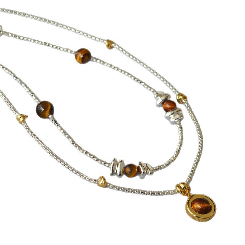 Schöne Silber Halskette mit einzigartigem Stil