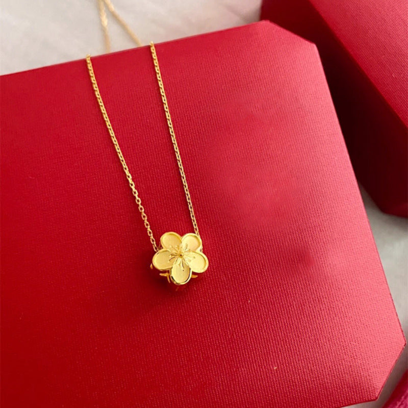 Zarte handwerkliche Gold Halskette