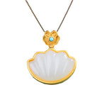 Zarte handwerkliche Silber Halskette