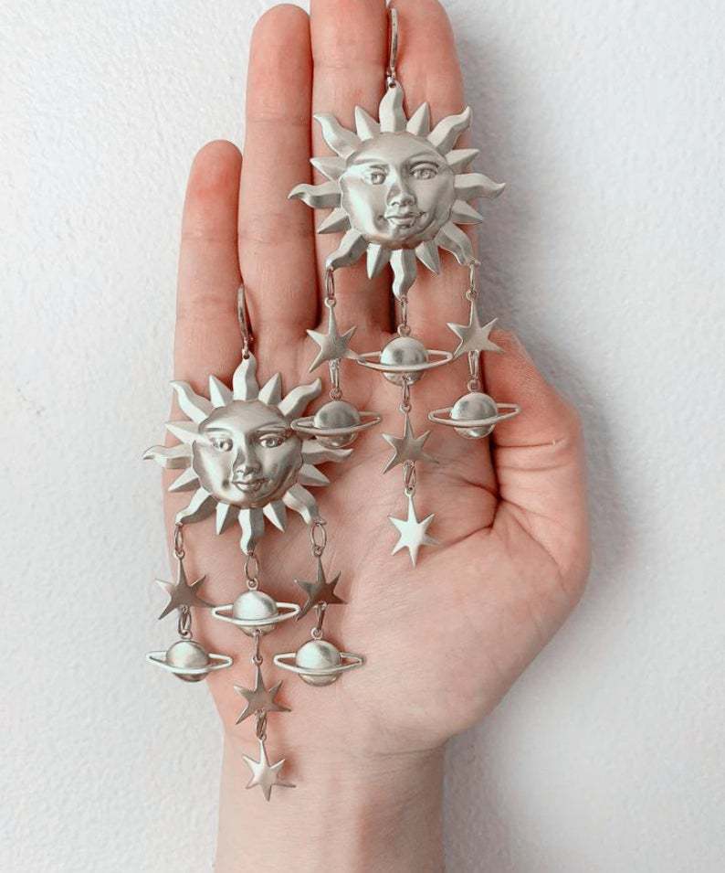 Zarte handwerkliche Ohrring