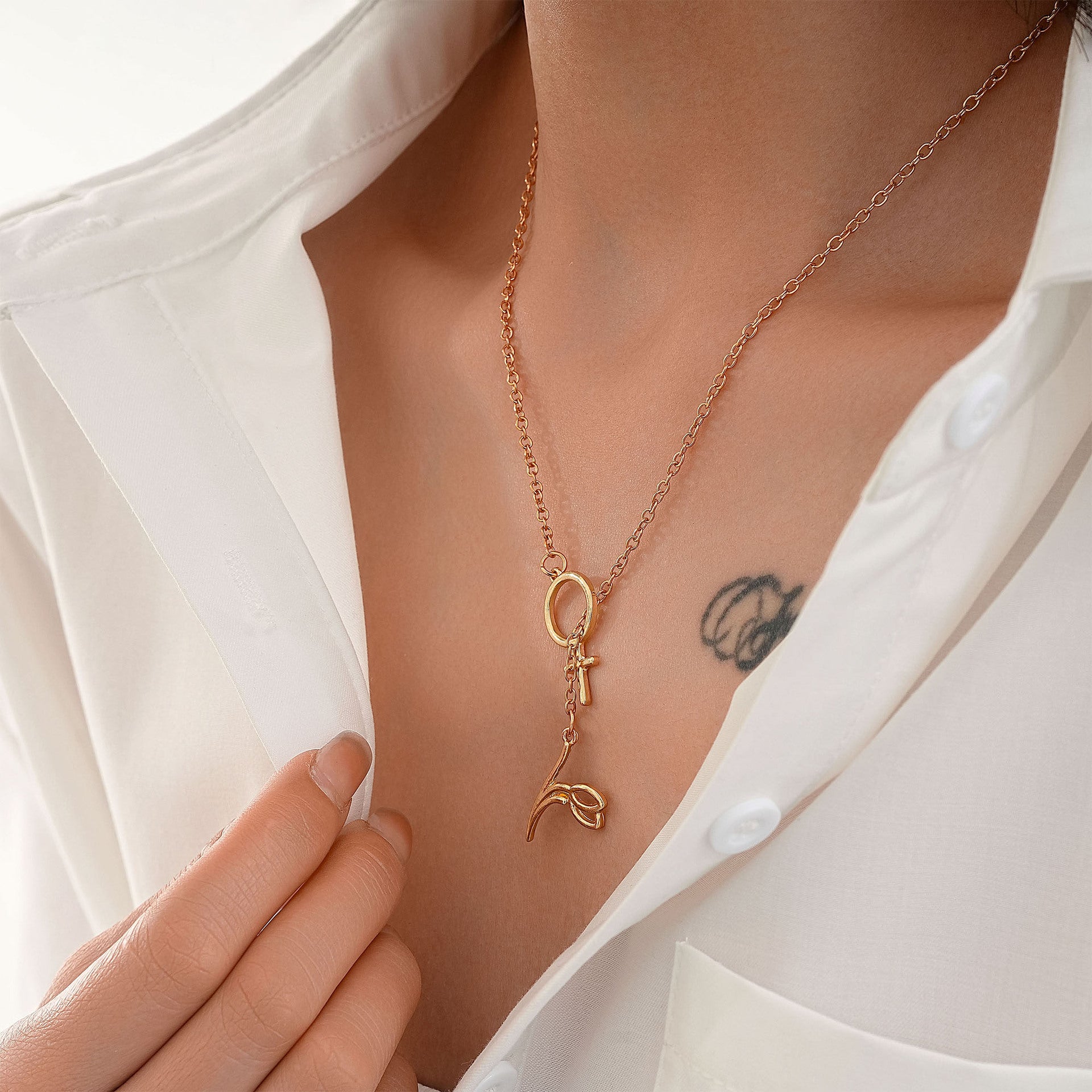 Romantische Gold Halskette für besondere Momente