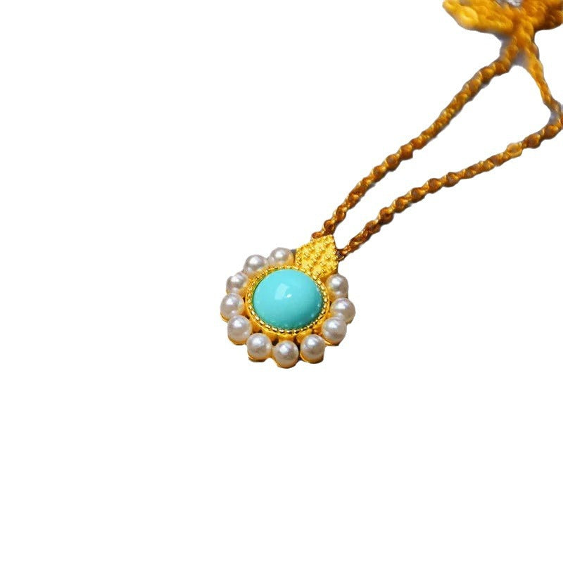 Zarte handwerkliche Silber Halskette