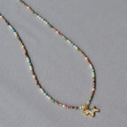 Zarte handwerkliche Perlen Halskette