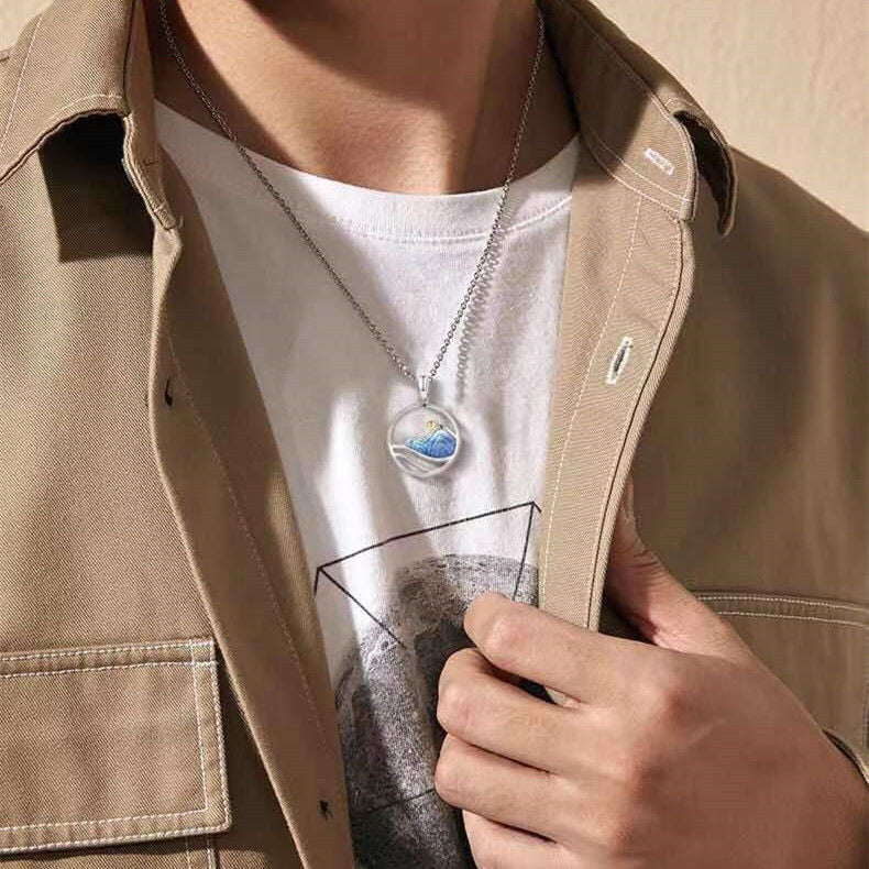 Zarte handwerkliche Halskette