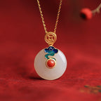 Zarte handwerkliche Gold Halskette