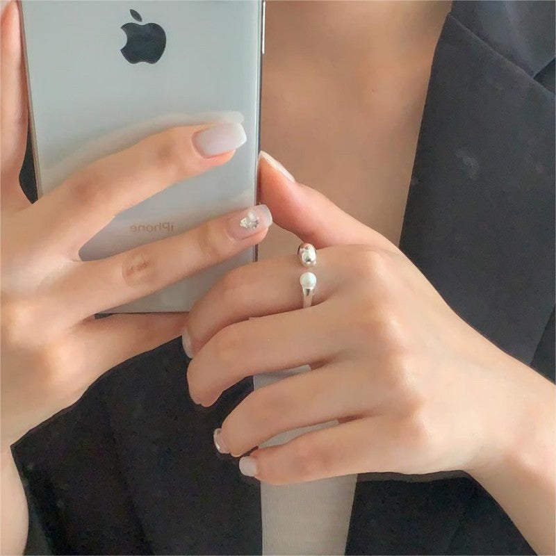 Schöne Perlen Ring mit einzigartigem Stil