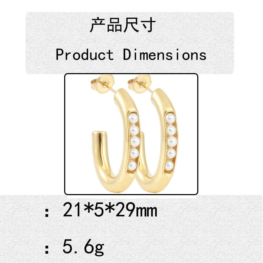 Zarte handwerkliche Gold Ohrring