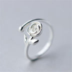 Zarte handwerkliche Silber Ring