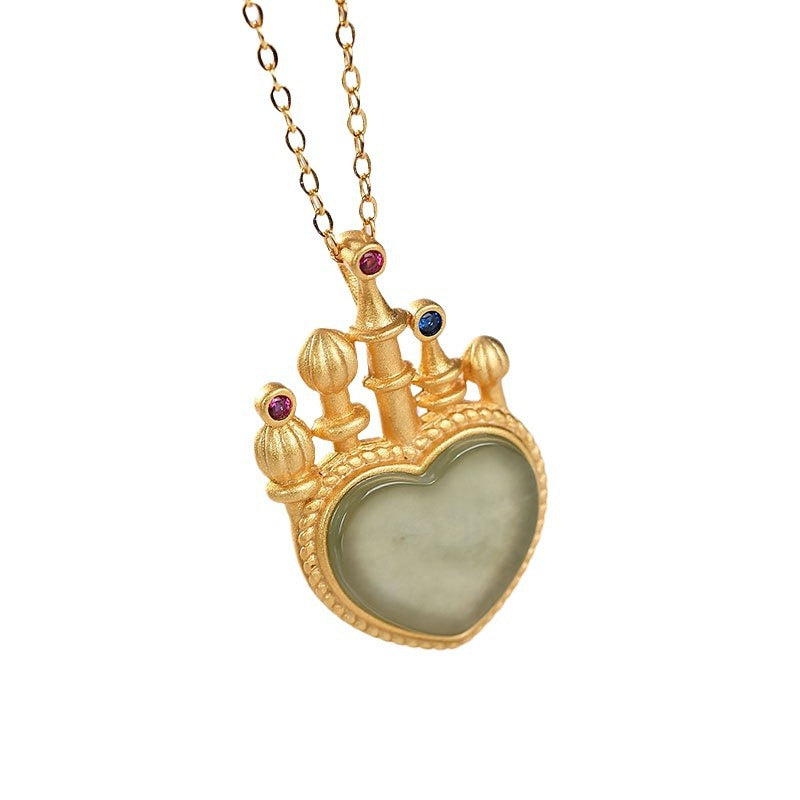 Schöne Silber Halskette mit einzigartigem Stil