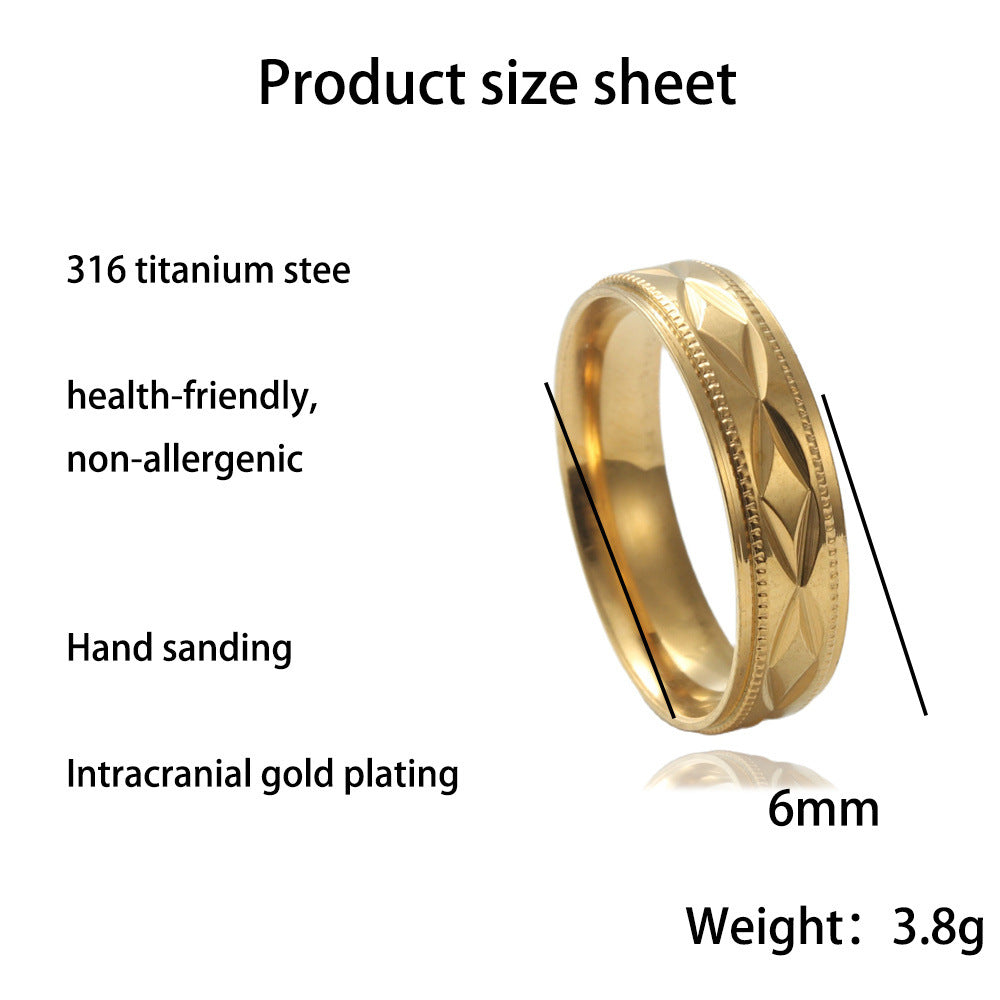 Zarte handwerkliche Ring