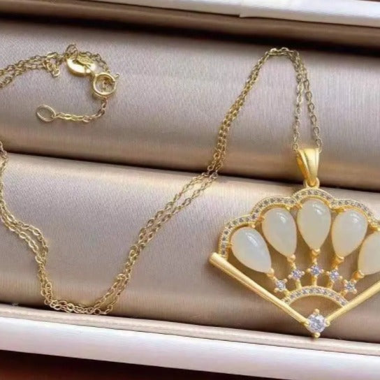 Zarte handwerkliche Silber Halskette