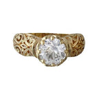 Handgefertigte Vintage Gold Ring