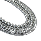 Zarte handwerkliche Silber Halskette