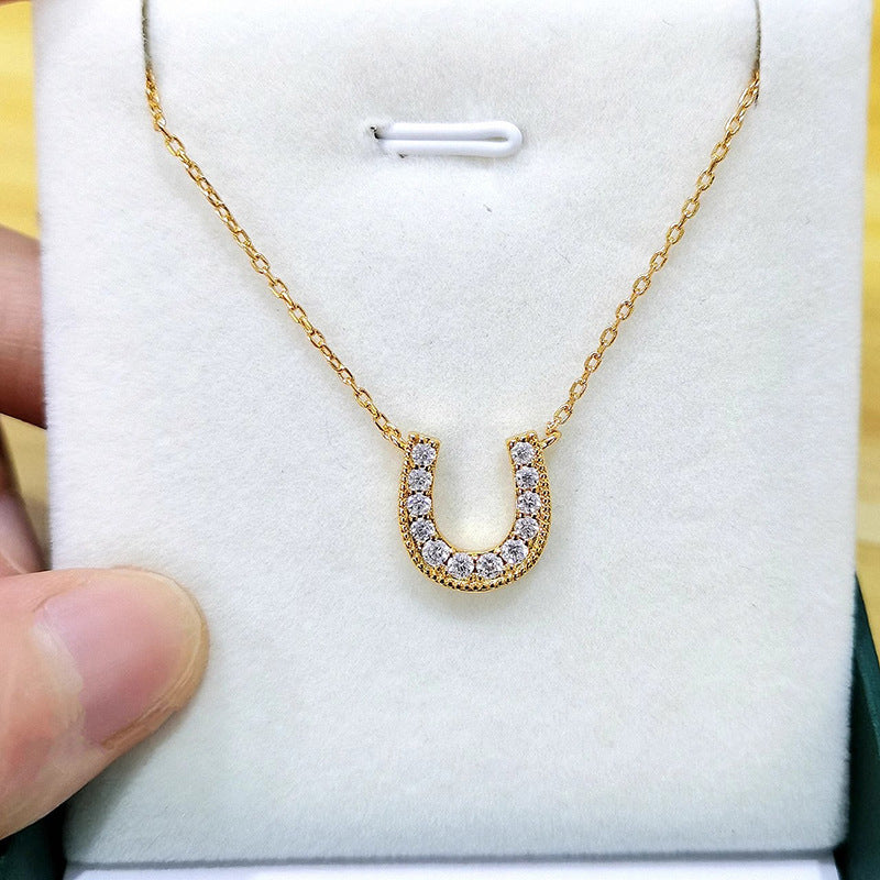 Handgefertigte Vintage Gold Halskette