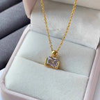 Zarte handwerkliche Gold Halskette