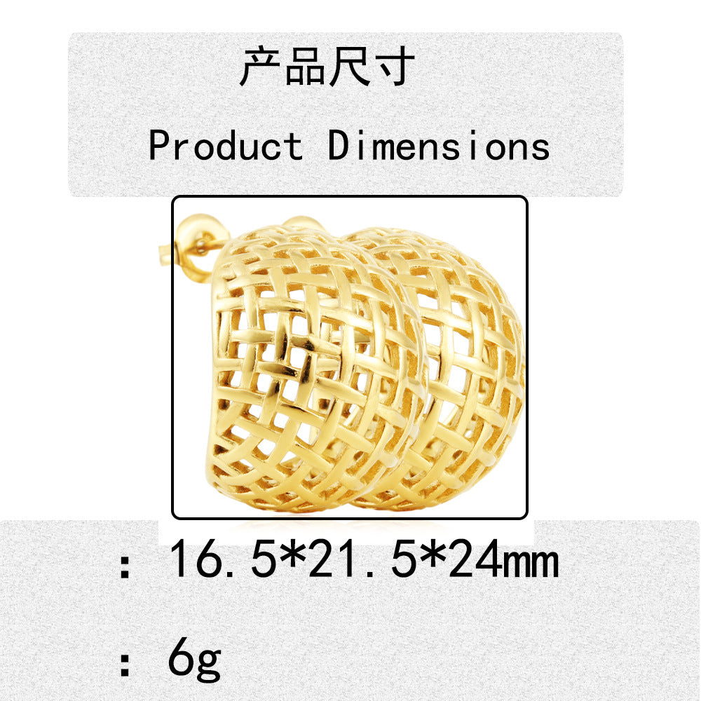 Klassische Gold Ohrring mit zeitloser Eleganz