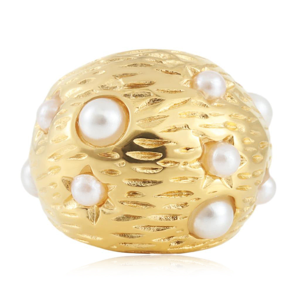 Zarte handwerkliche Gold Ohrring