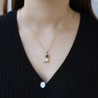 Zarte handwerkliche Silber Halskette