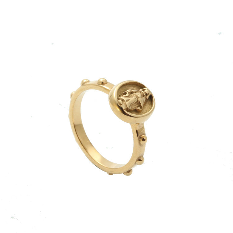 Handgefertigte Vintage Gold Ring