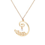 Zarte handwerkliche Gold Halskette