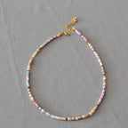 Zarte handwerkliche Perlen Halskette