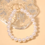 Zarte handwerkliche Perlen Halskette