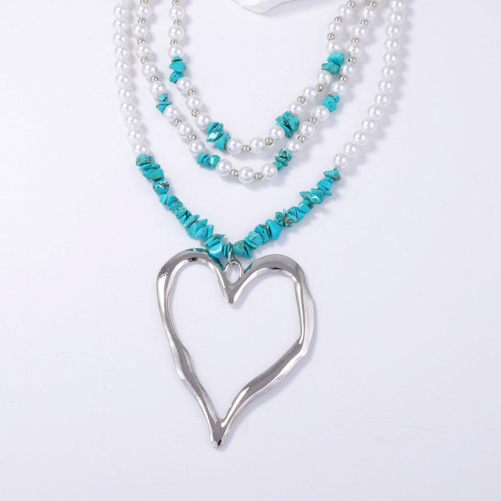 Zarte handwerkliche Perlen Halskette