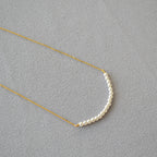 Zarte handwerkliche Perlen Halskette