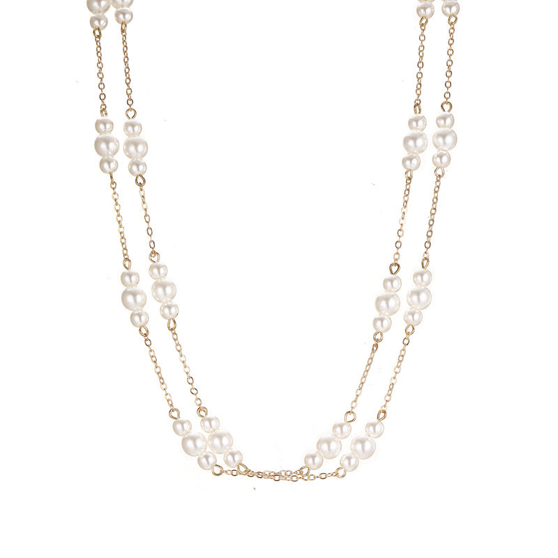 Zarte handwerkliche Perlen Halskette